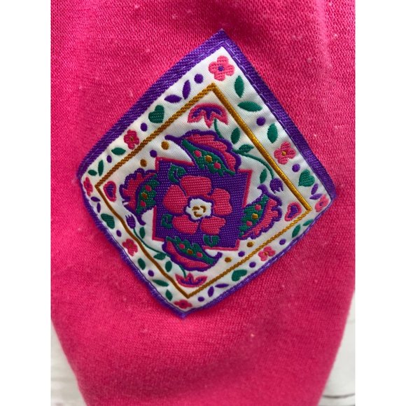 Celebrity Kids Vintage 90s Matching 2 piece Outfit Set sz 12 months PINK FLORAL - Picture 7 of 10